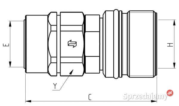 Szybkozłącze skręcane 1 gwint panelowy M36x2 25S Do maszyn uprawowych Kamionna sprzedam