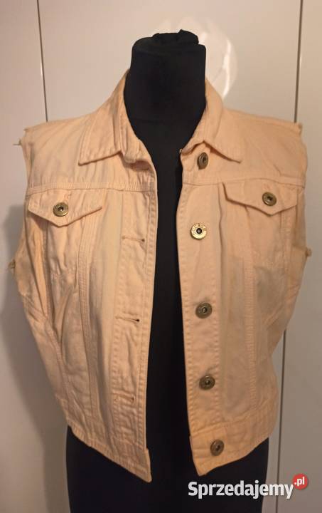 łososiowa kamizelka dżinsowa Pozostałe Częstochowa