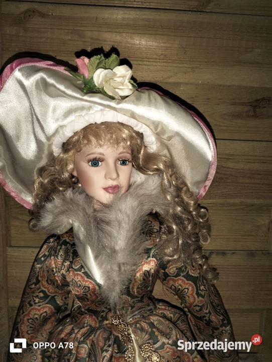 Lalka porcelanowa duża 60