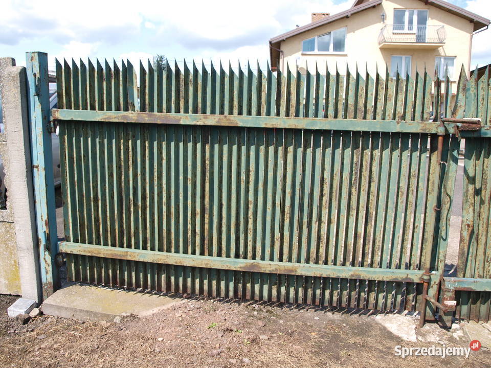 Brama wjazdowa dwu skrzydłowa 470 Furtka 1 m skrzydłowa Ogrodzenia i bramy Kalisz