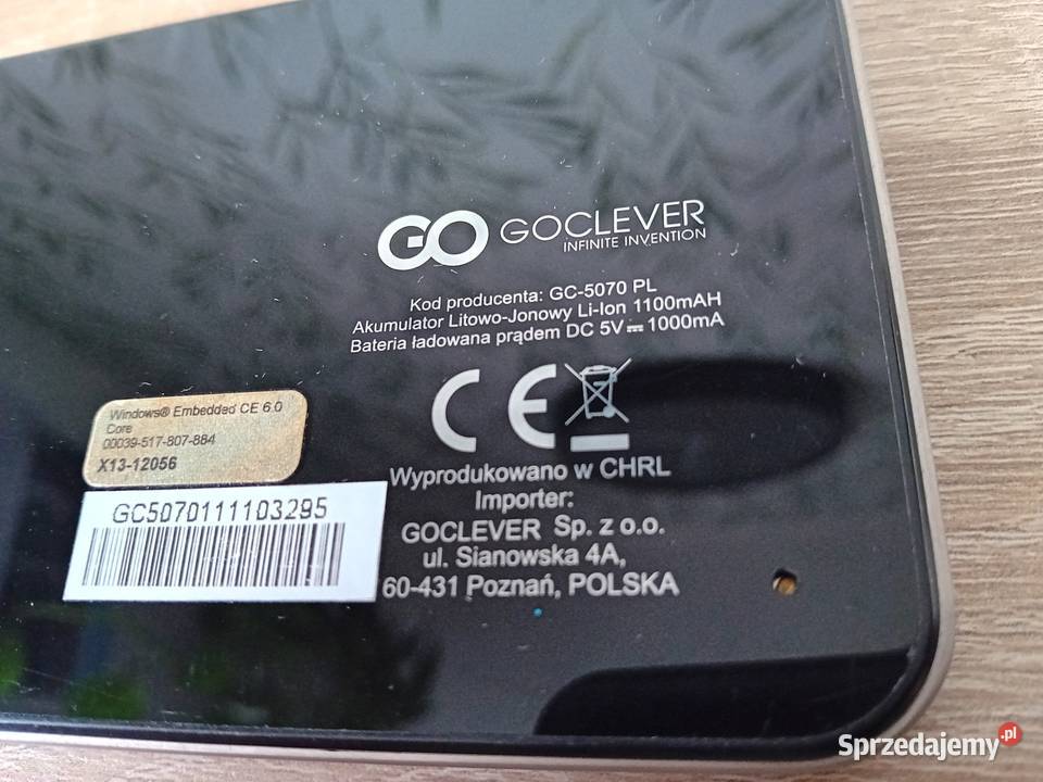Nawigacja GPS Goclever GC 5070 Krosno