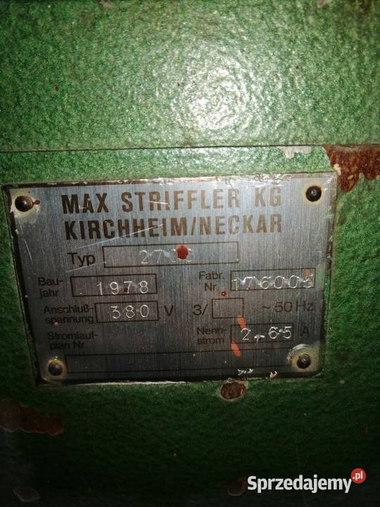 FREZARKA DO DREWNA I ALUMINIUM STRIFFLER Bydgoszcz