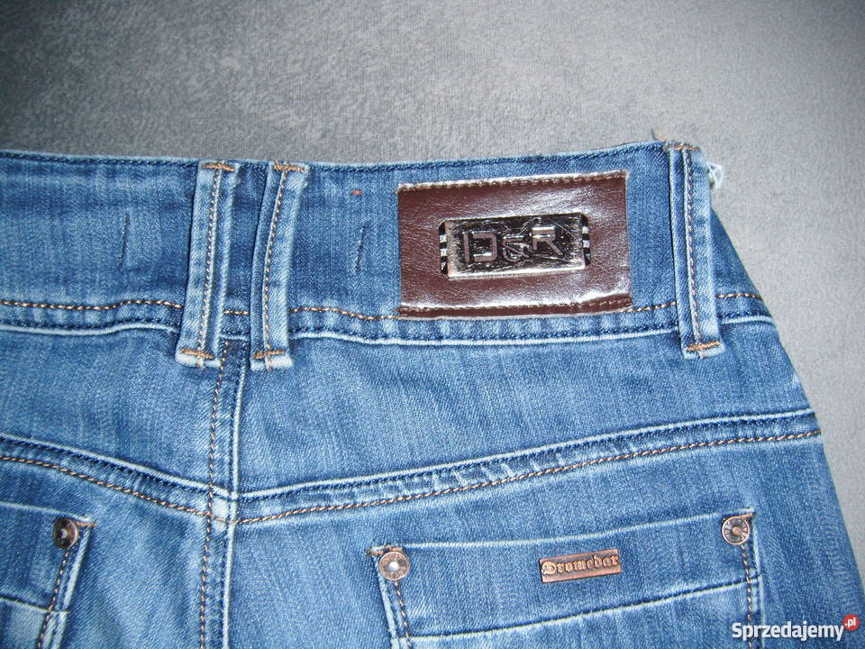 spodnie dromedar dżins rozmiar 27 biodrówki 2x36 Łapy