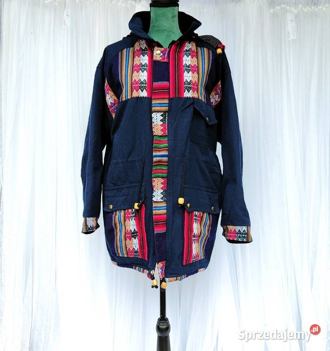 Kurtka zimowa boho bohemian hippie etno XL 42 Zimowa  Kurtki i płaszcze zachodniopomorskie Szczecin