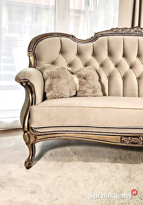 Komplet Ludwikowski sofa fotele zestaw Ludwik