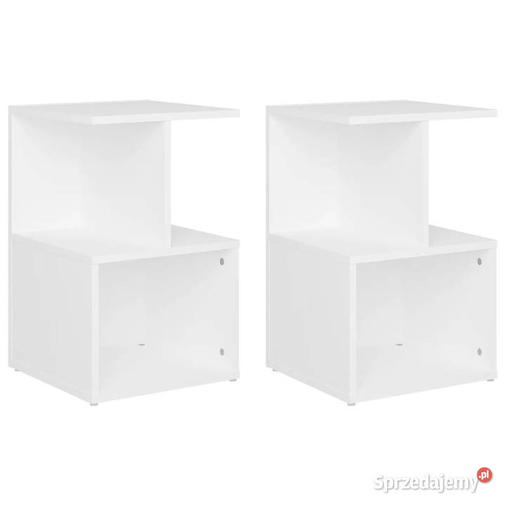 Szafki nocne 2 białe 35x35x55 materiał Nocne mazowieckie Warszawa