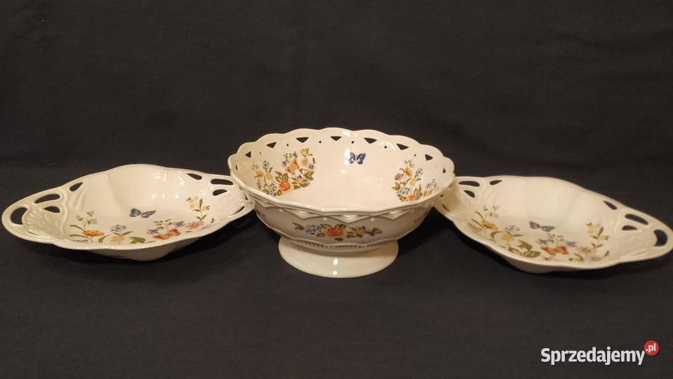 Aynsley Cottage Garden 3 miski ażurowe Piła sprzedam