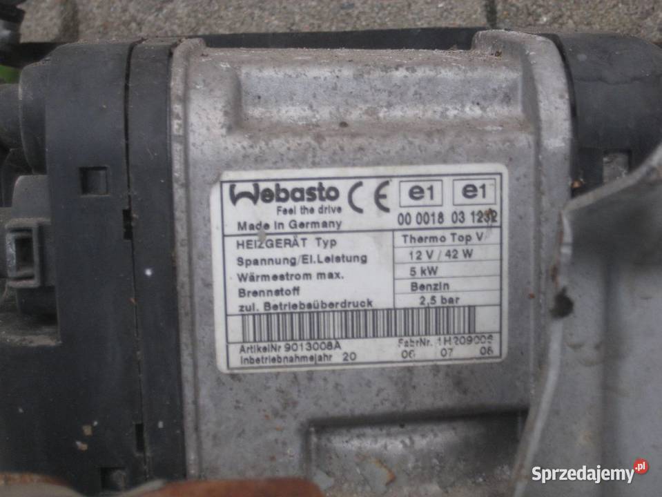 vw passat b6 0005r 20 fsi webasto dewasto wielkopolskie
