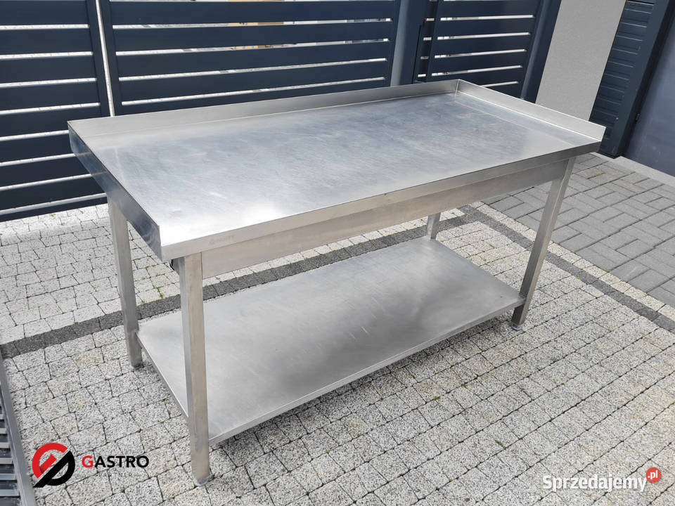 Stół ze stali nierdzewnej z półką używany Ostrów Wielkopolski