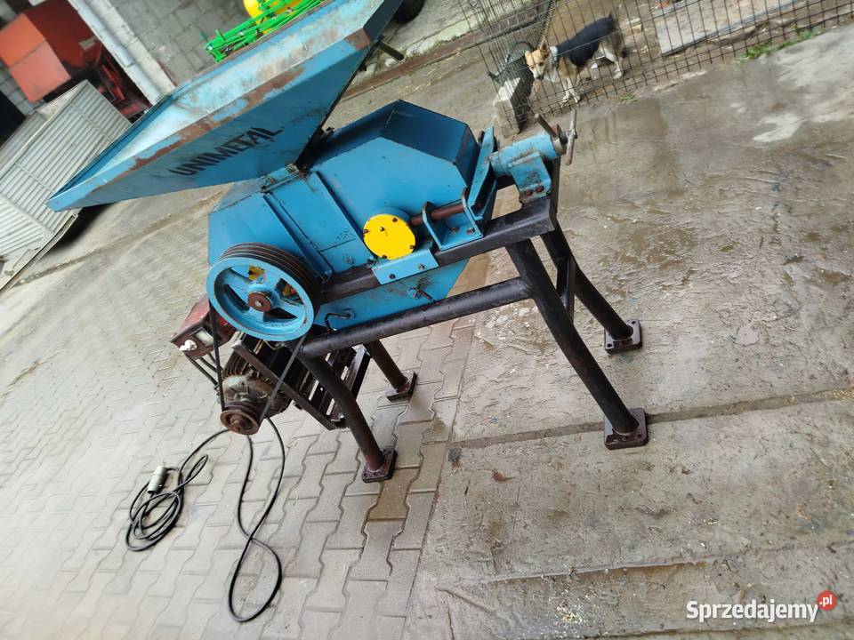 Gniotownik Śrutownik walcowy Unimetal 75kw Gózd sprzedam