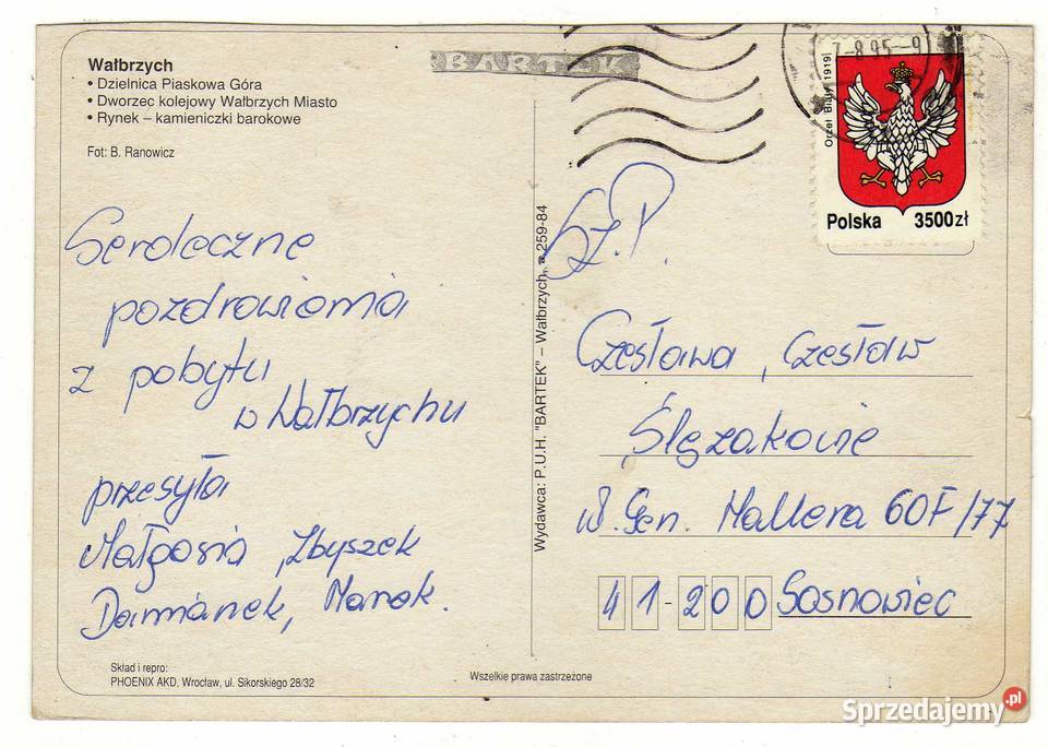 WAŁBRZYCH POCZTÓWKA WIELOWIDOKOWA Krynki sprzedam