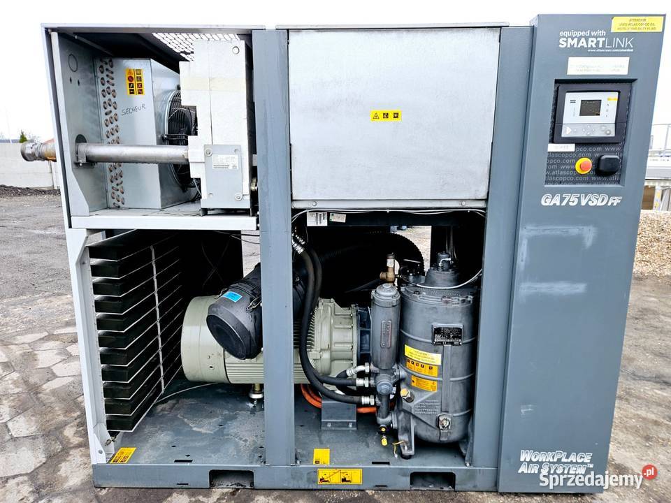 Kompresor powietrza Atlas Copco GA75 VSD FF Pozostałe Krotoszyn sprzedam
