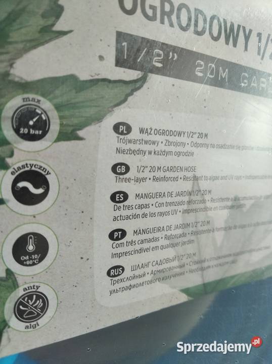 NAJTANIEJ Wąż Ogrodowy Zbrojony 12 3wartwowy dł śląskie Zabrze