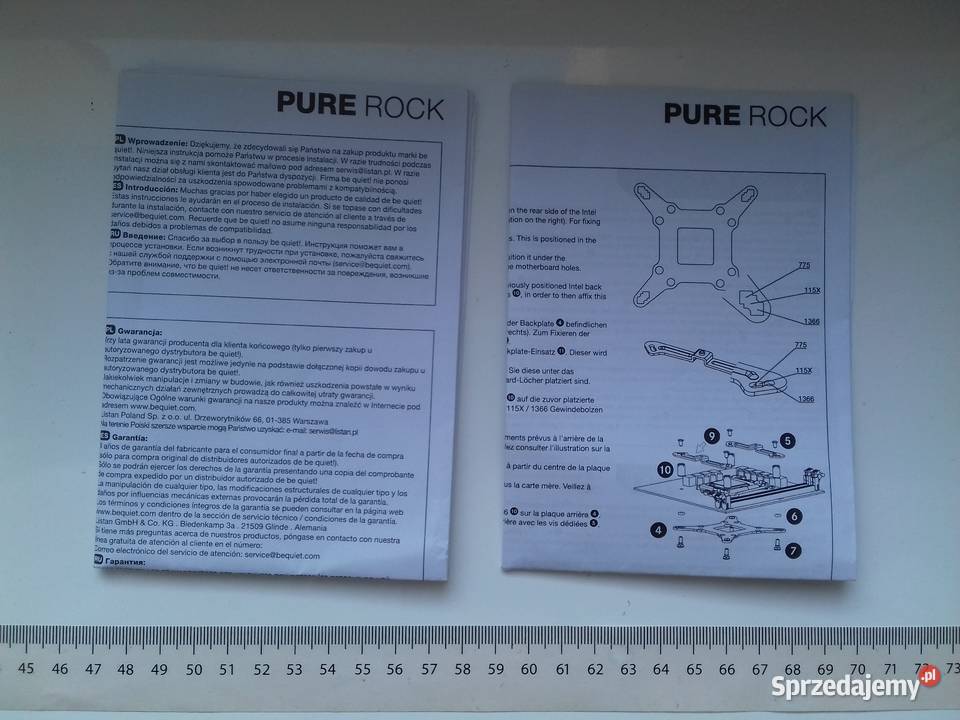 Be Quiet Pure Rock używane chłodzenie CPU LGA775