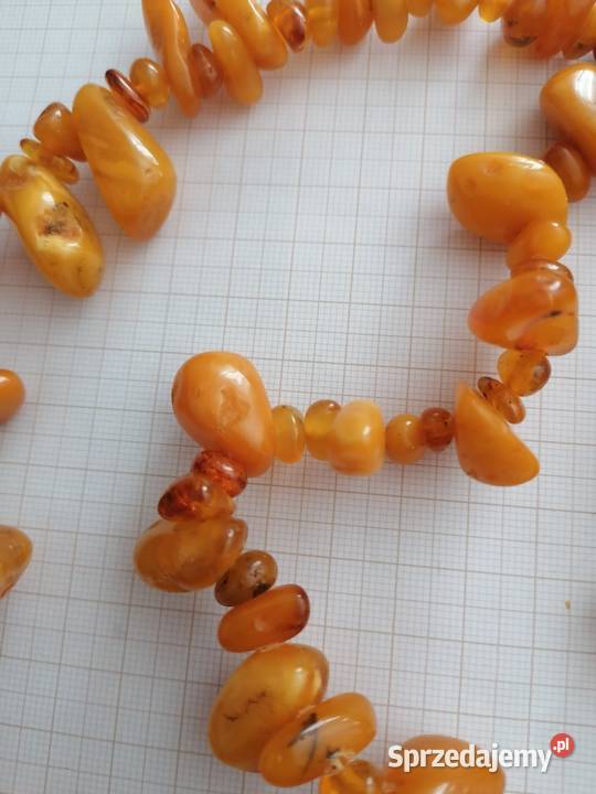 Stary Naszyjnik Bursztyn Bałtycki 106gram Białystok