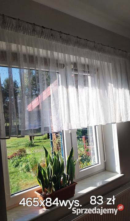 Krótka firanka deszczyk lambrekin 465x84 śląskie