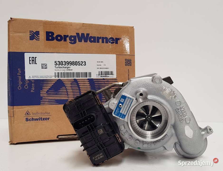 Turbosprężarka BorgWarner 53039880523 osobowe Siedlce sprzedam