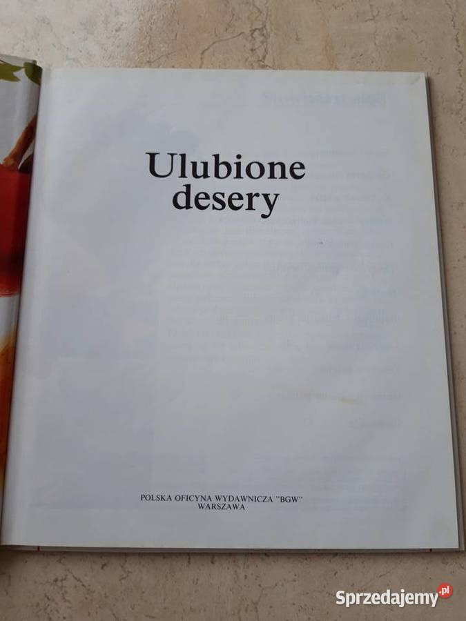 Ulubione desery Vademecum Smakosza BGW 1991 Bielsko-Biała sprzedam