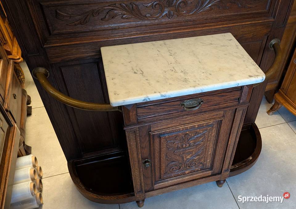 Piękna dębowa garderobawieszak secesyjnysklep Dąbrowa Górnicza