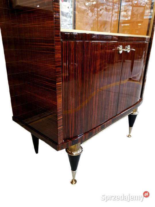 Witryna Serwantka heban makassar Palisander art Antyki, Sztuka, Kolekcje Warszawa sprzedam