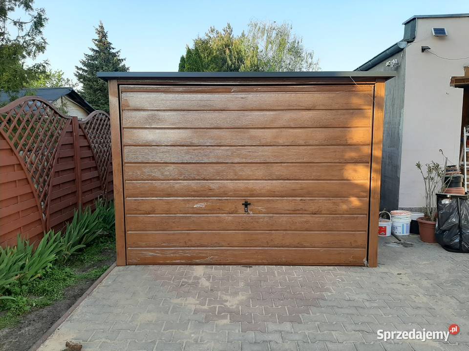 Garaż Blaszany GRAFITOWYzadaszenie okna Garaże Braniewo sprzedam