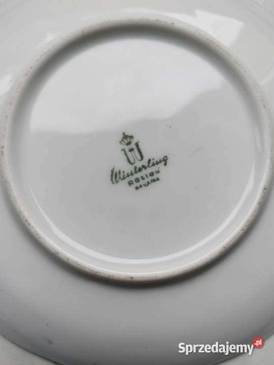 Małe porcelanowe talerzyki konfiturówki zestaw zachodniopomorskie Choszczno