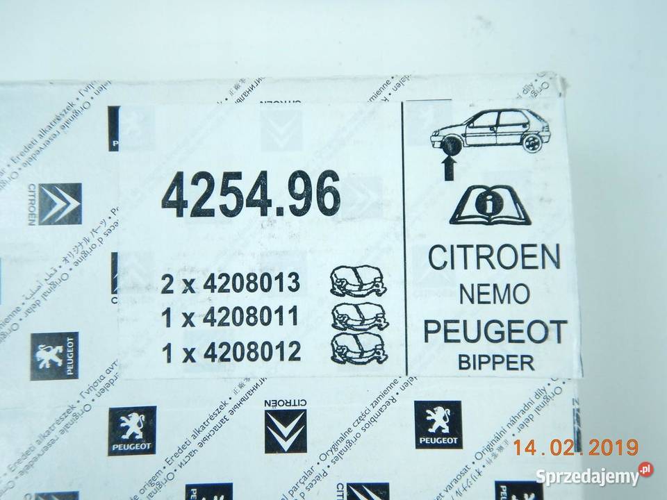 KLOCKI HAMULCOWE PRZÓD ROMEO FIAT CITROEN