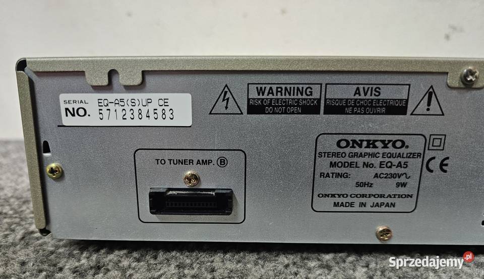 Equalizer graficzny Onkyo EQA5 wysyłka Kraków