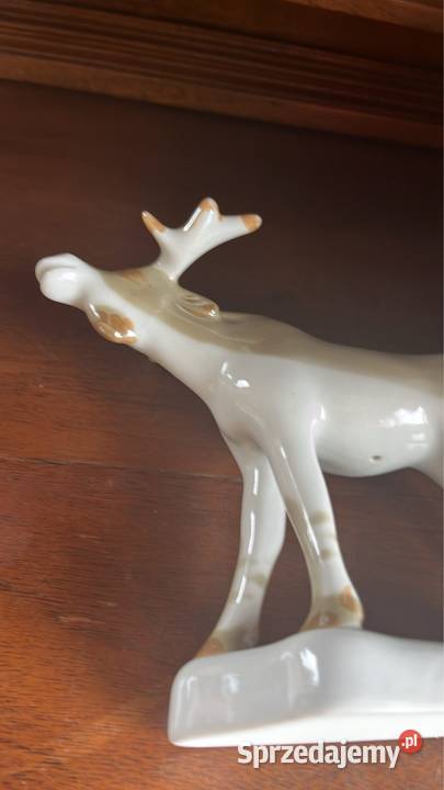 Figurkę łosia z Fabryki Porcelany Połonne Porcelana i szkło pomorskie Gdańsk
