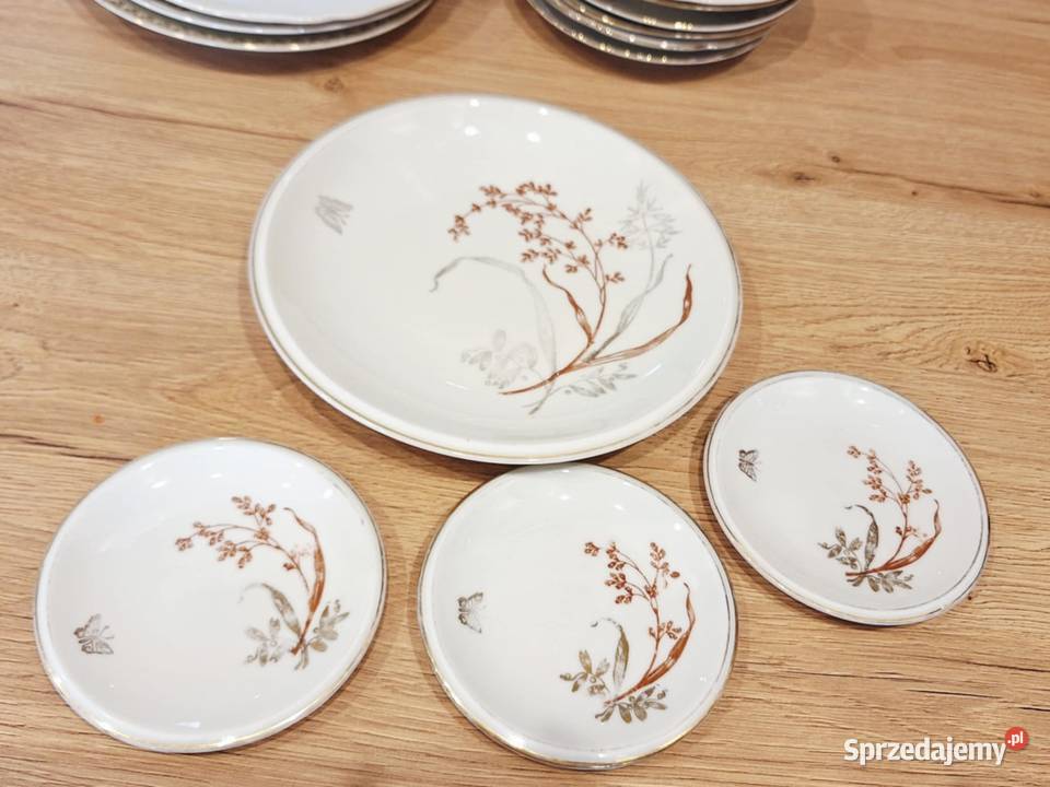 Zestaw porcelana talerzykow do deseru Braniewo