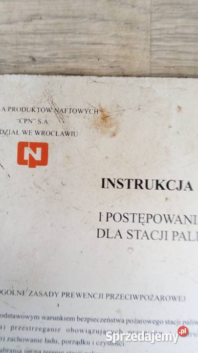 Instrukcja Przeciwpożarowa CPN z PRL Pozostałe Antyki, Sztuka, Kolekcje Wałbrzych