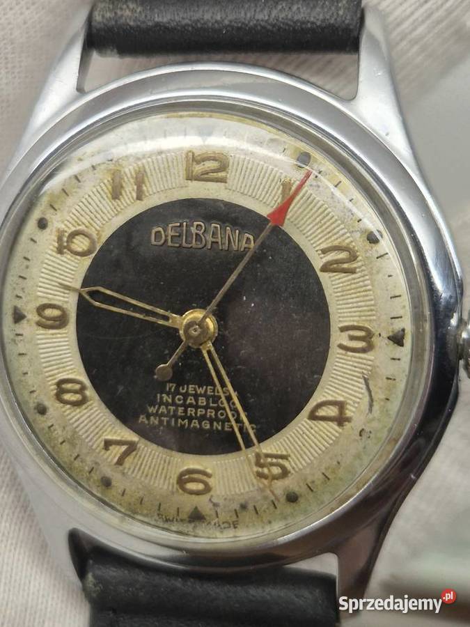 Zegarek Delbana vintage Swiss Chorzów