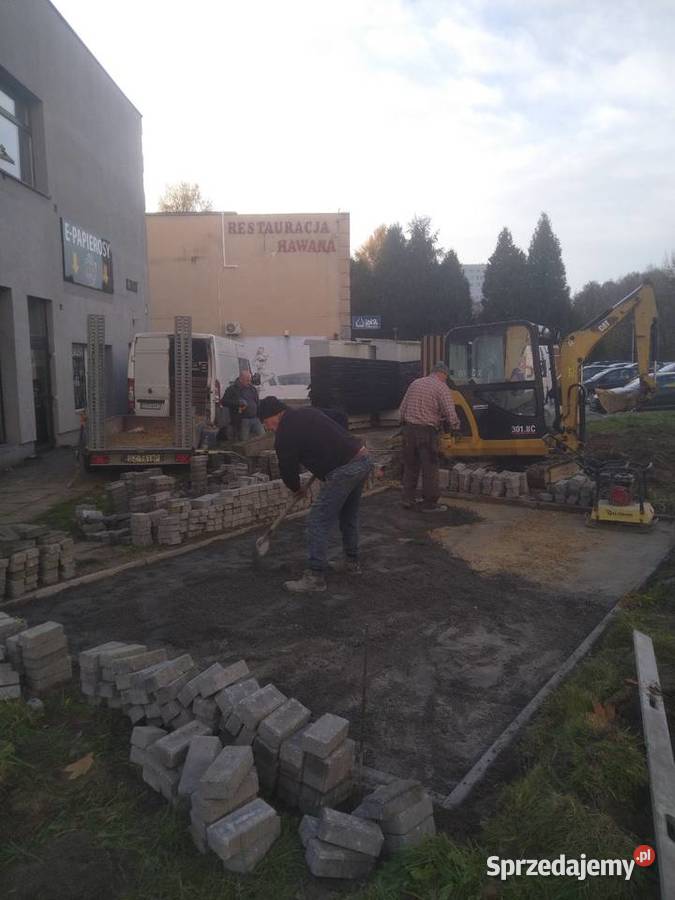 Kompleksowe układanie kostki brukarstwo Kompleksowe usługi budowlane Żory