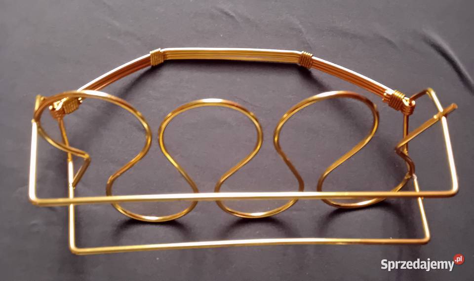 Metalowy stojak na 6 szklaneczek PRL Koźminek sprzedam