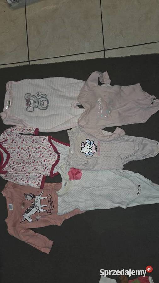 Duża paczka ubranek niemowlęcych dziewczynka Komplety i zestawy kujawsko-pomorskie Wąbrzeźno