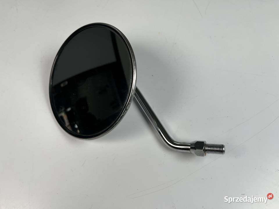 Lusterko motocyklowe prawe okrągłe chrom fi