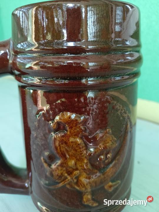 Kufel ceramiczny fajans Tarnobrzeg