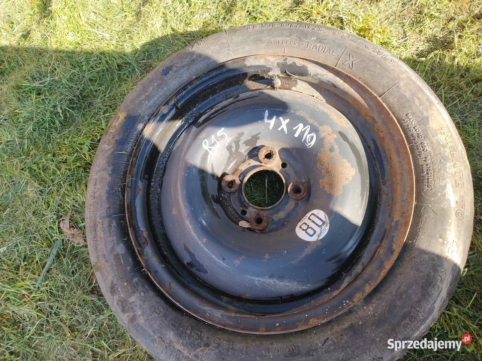 FORD koło zapasowe 15 dojazdówka 4x110 świętokrzyskie Kielce sprzedam