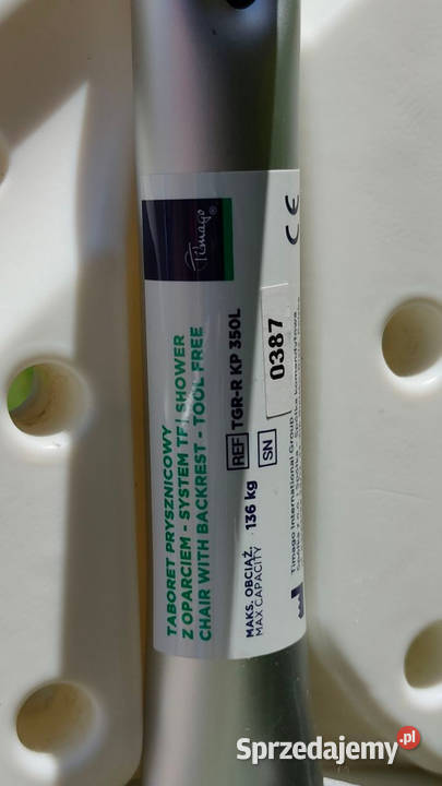 Taboret prysznicowy z oparciem TGRR KP 350L Dom i Ogród śląskie Godziszka