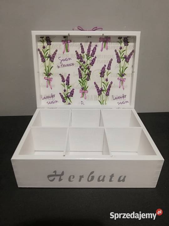 Herbaciarka 6 lawenda różne wzory decoupage opolskie Kędzierzyn-Koźle