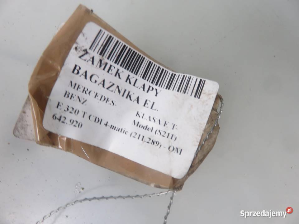 ZAMEK KLAPY MERCEDES KLASA E S211 2117400036 osobowe