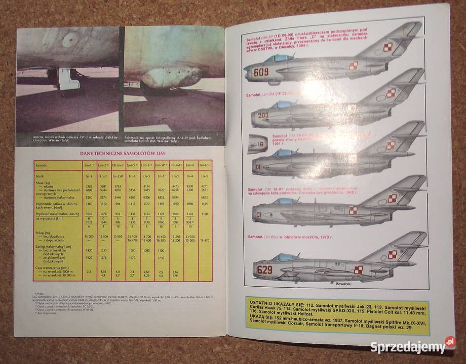 W Samolot myśliwskoszturmowy Lim6bis Butowski Warszawa