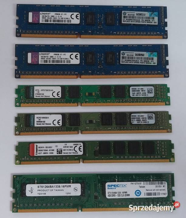 Pamięci RAM DDR DDR2 DDR3 SDRAM