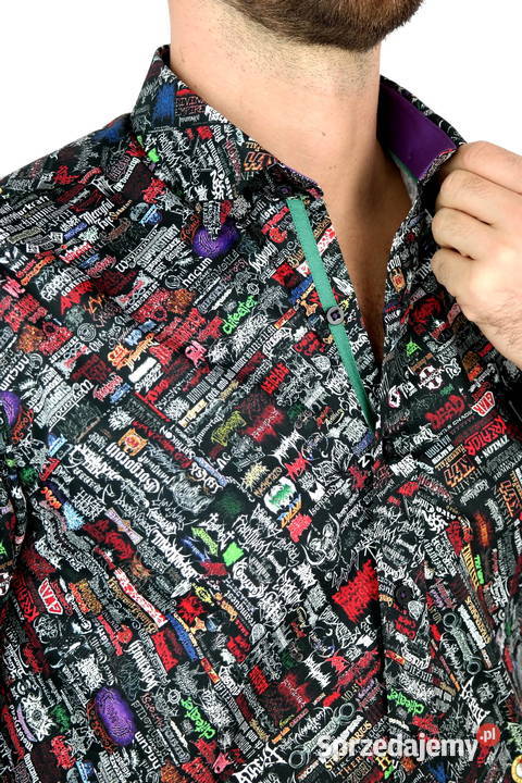 DANIEL BESSI Koszula Męska Fb056 Zespoły Odzież codzienna