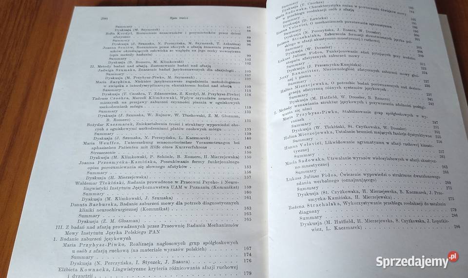 Badania lingwistyczne afazją Urbańczyk Rymut pomorskie