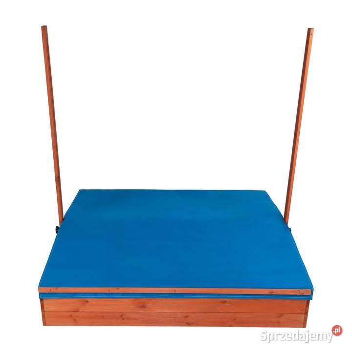 Drewniana piaskownica ogrodowa z daszkiem Poznań