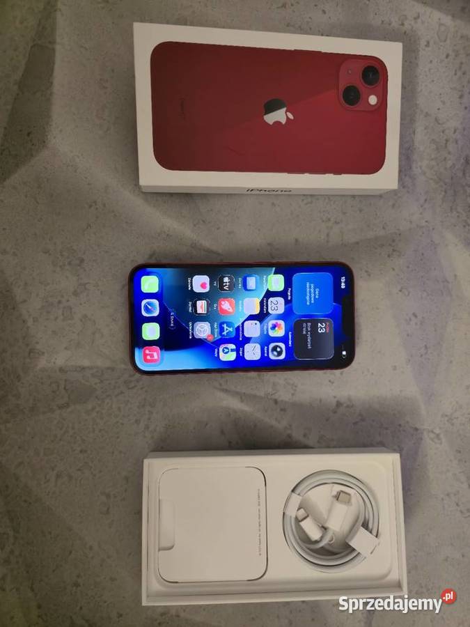 IPhone 13 128Gb Red kondycja 89 stan Perfekcyjny opolskie Nysa sprzedam