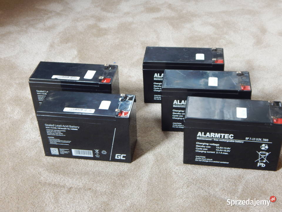 Akumulatory 12 V 7 Ah 100 5 sztuk małopolskie