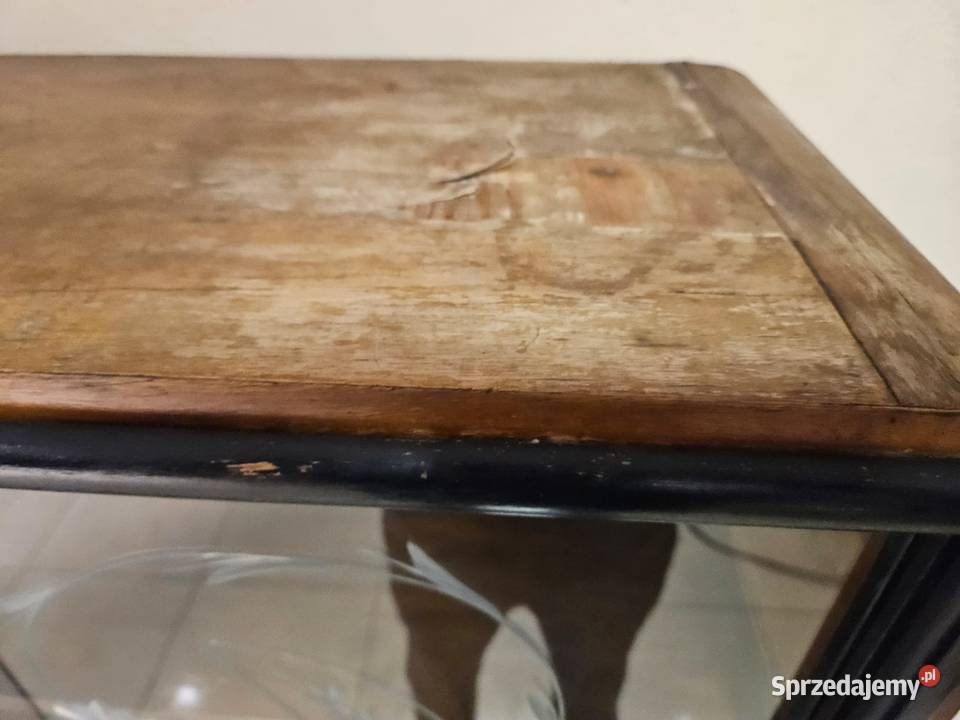 Piękny kredens stara komoda witryna z nadstawką śląskie Pszczyna