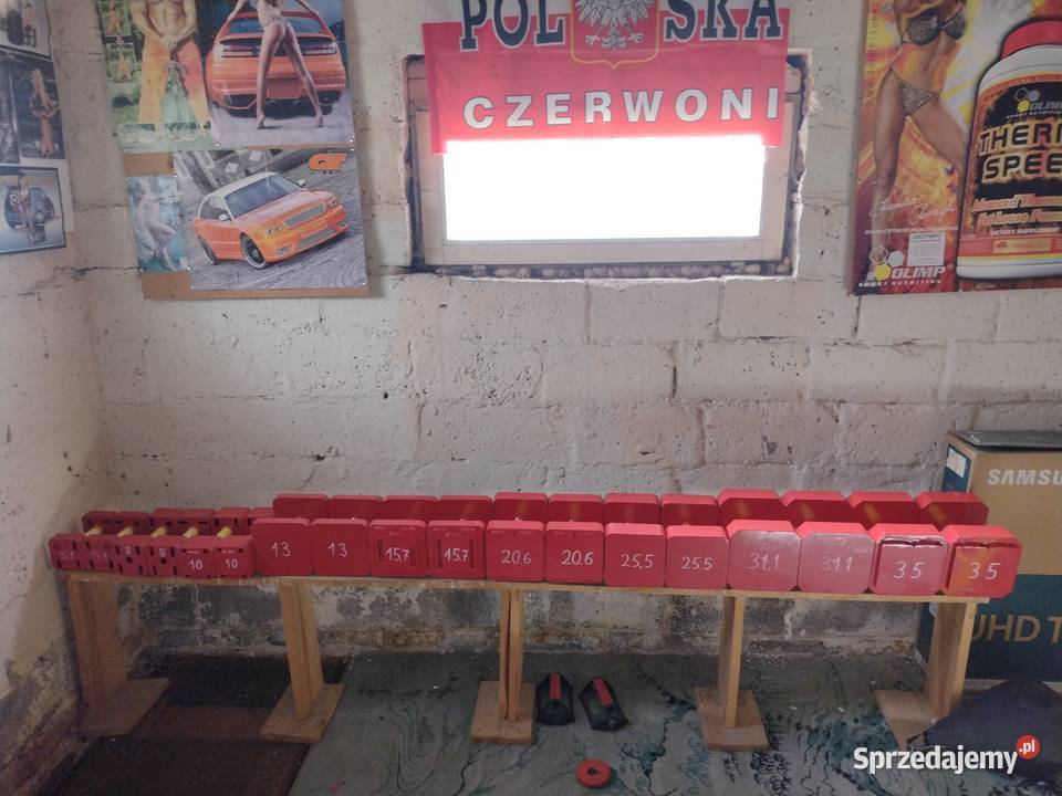 Obciążenie stalowe spawane hantle Kolonia Lesiów